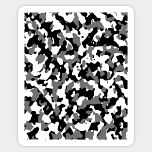 Gray / Black Camouflage Pattern Sticker